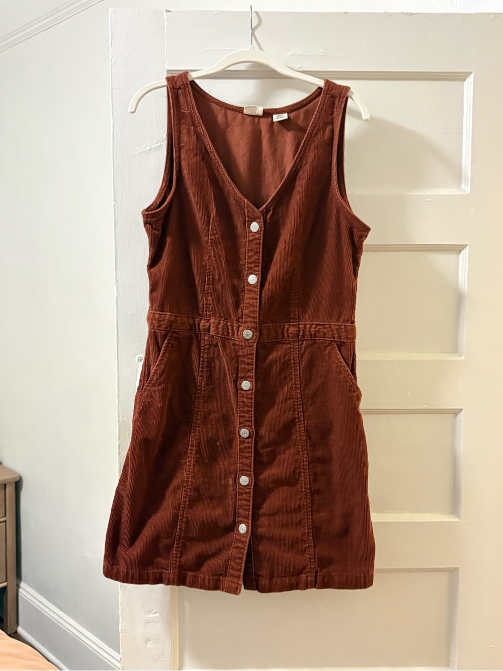 Levi's Rust Corduroy Mini Dress
